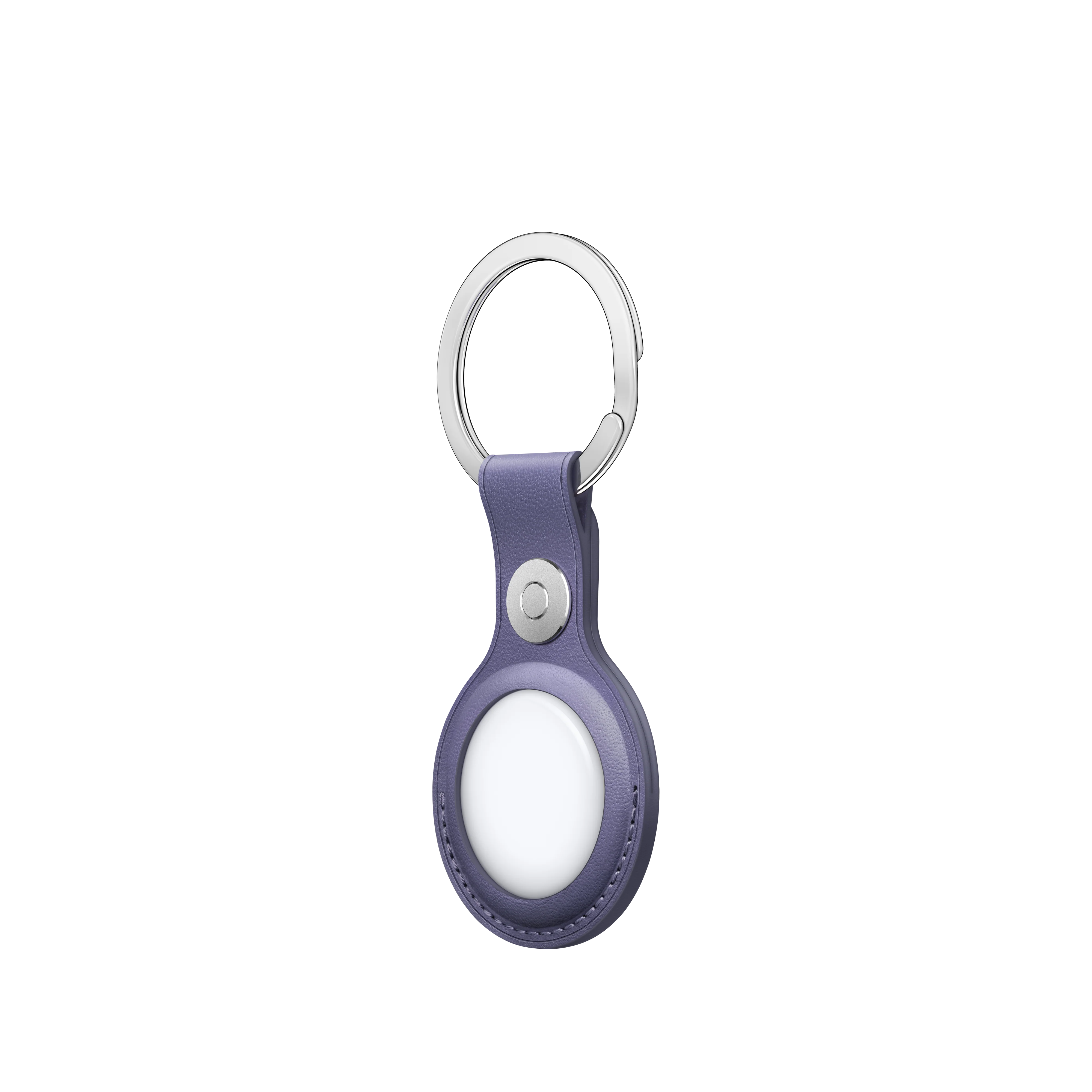 AirTag Leather Key Ring - Wisteria - Image 2