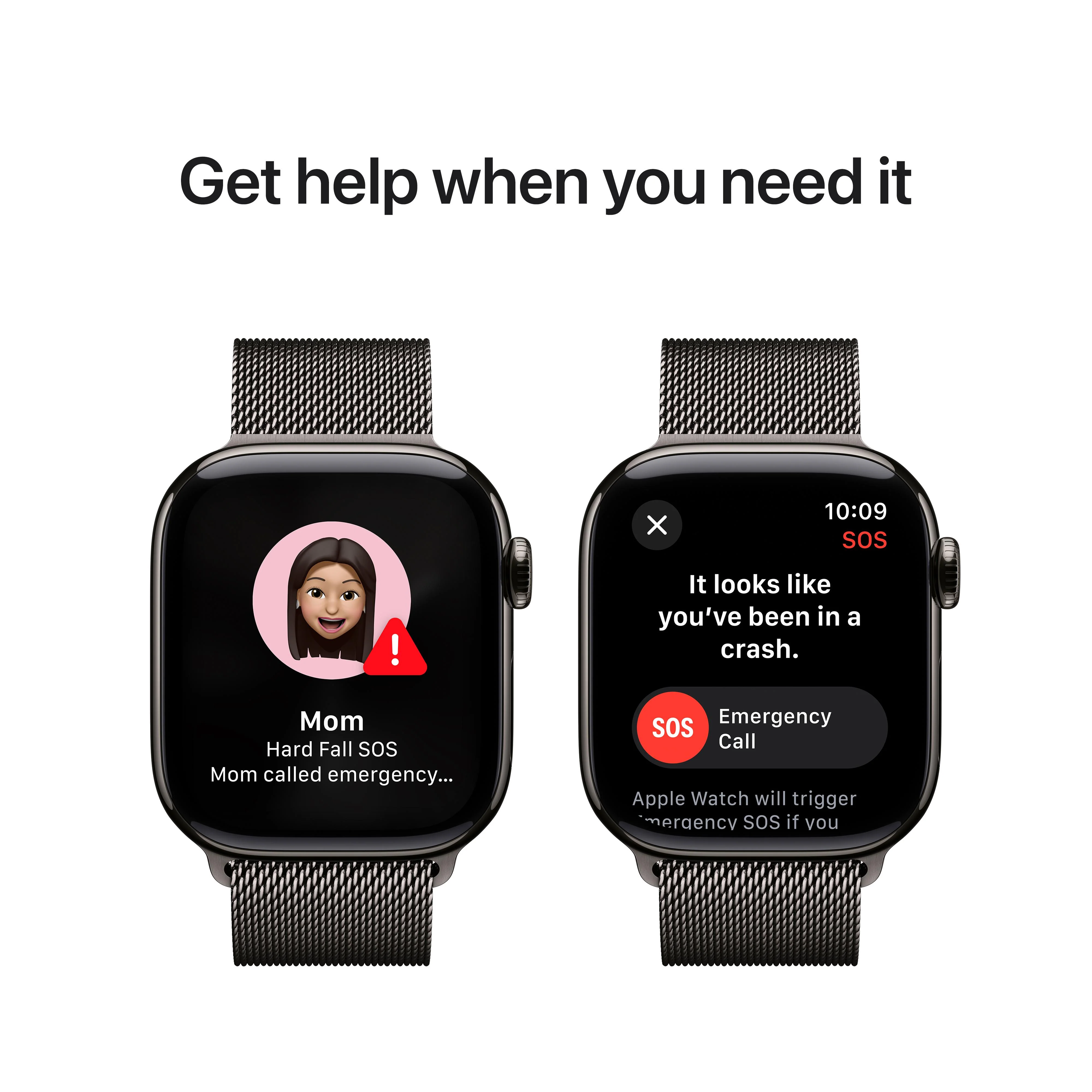 Apple Watch Series 10 GPS + Cellular 42mm Slate Titanium Case with Slate Milanese Loop - Image 6