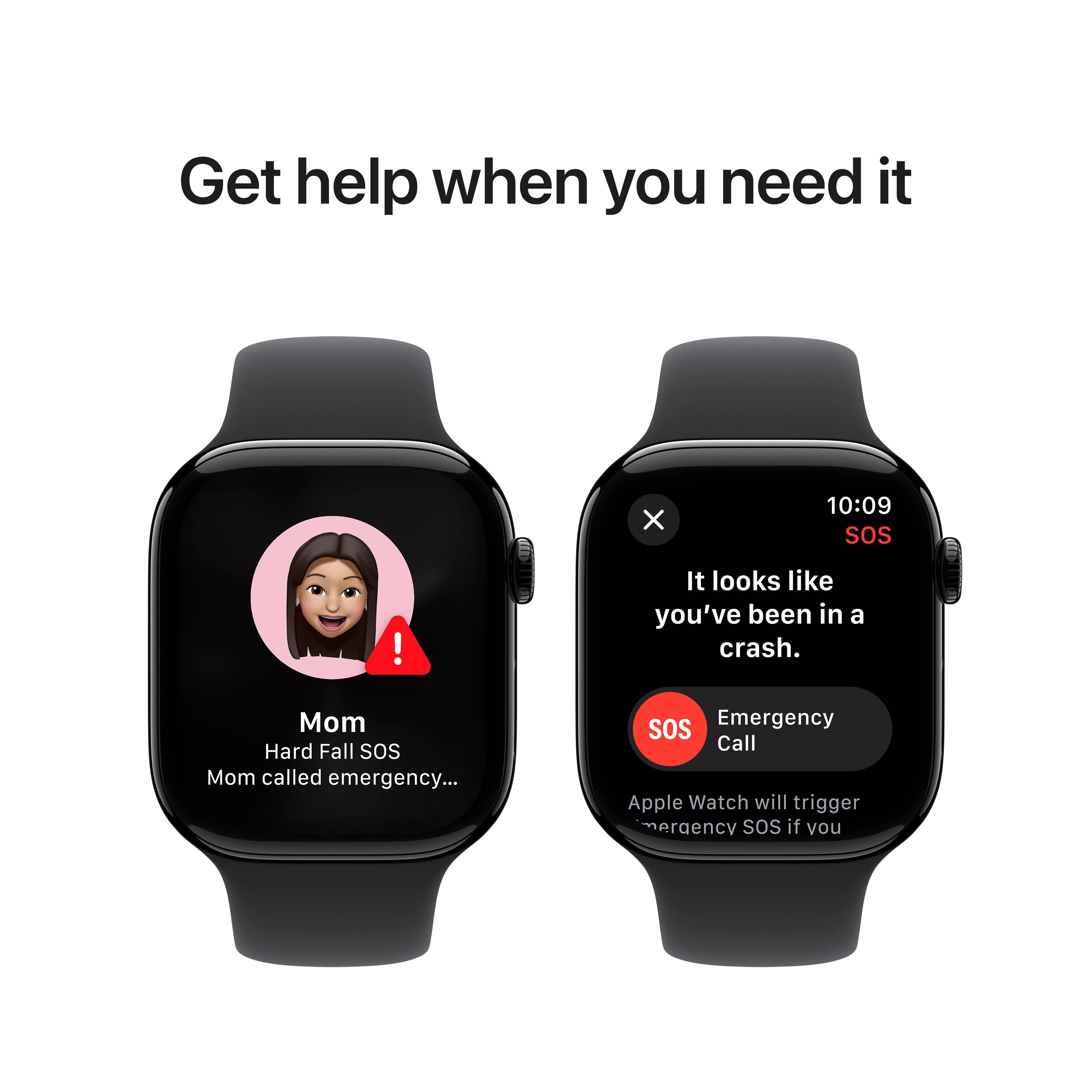 Apple Watch Series 10 GPS 46mm Jet Black Aluminium Case with Black Sport Band - S/M - Image 6