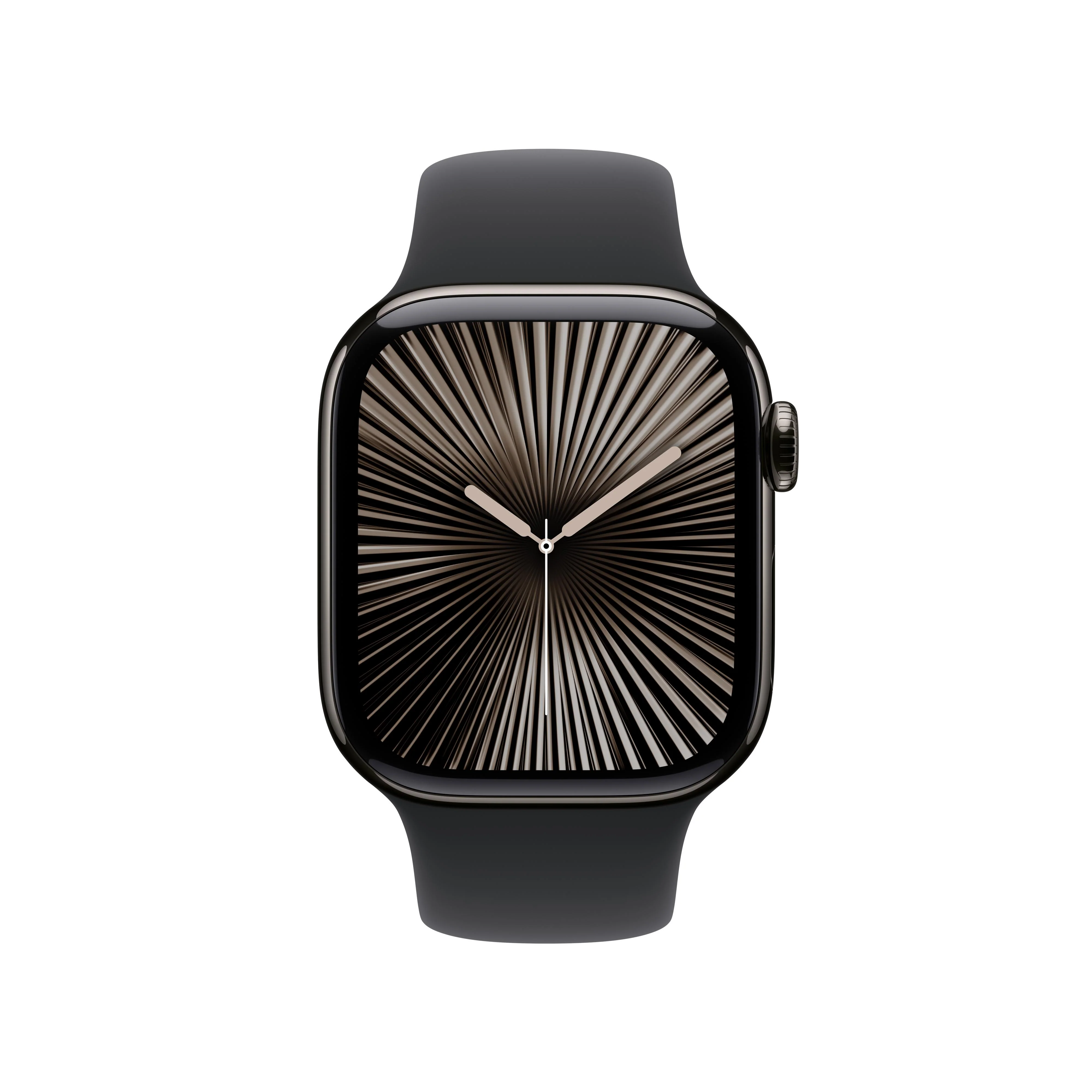 Apple Watch Series 10 GPS + Cellular 42mm Slate Titanium Case with Black Sport Band - M/L - Image 2