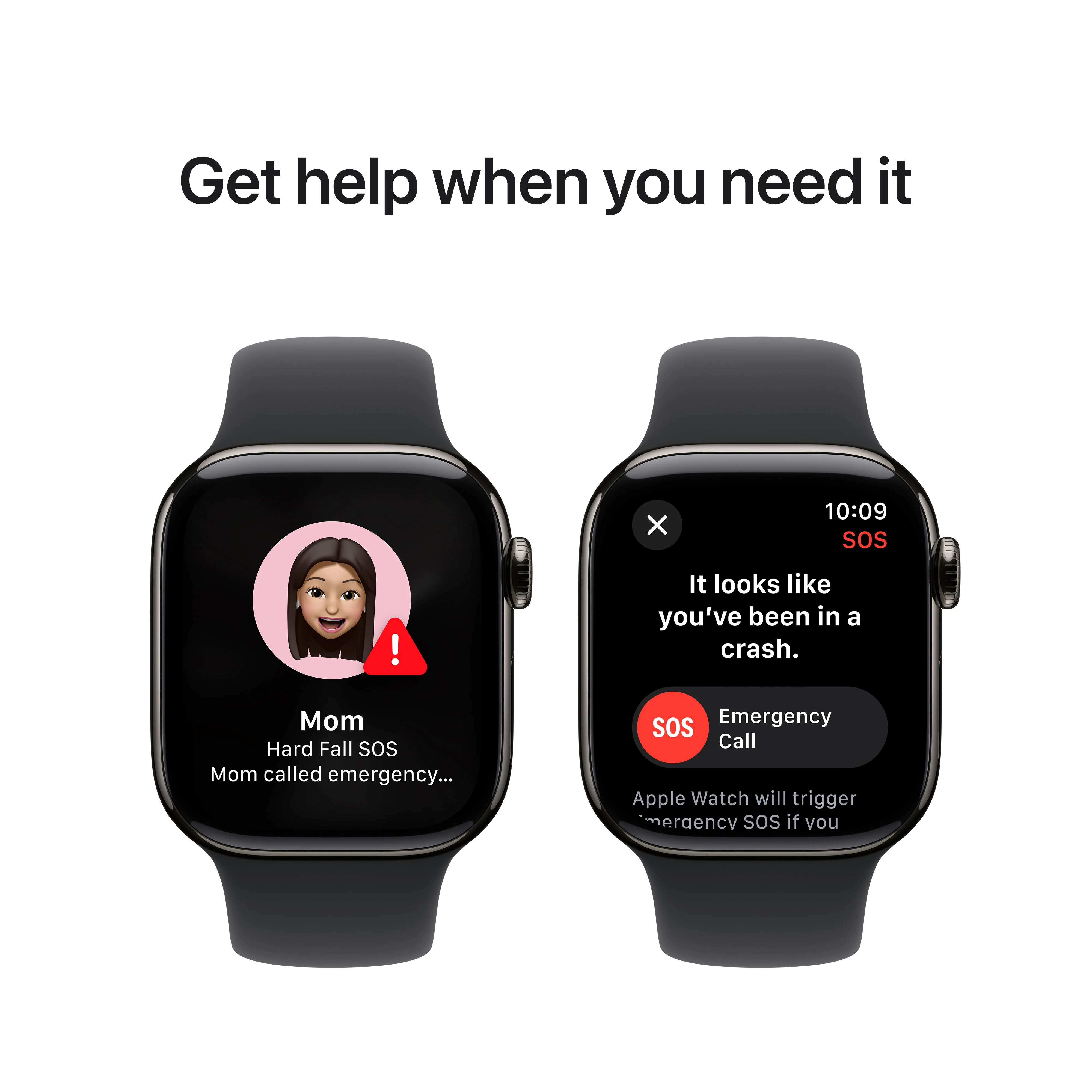 Apple Watch Series 10 GPS + Cellular 42mm Slate Titanium Case with Black Sport Band - M/L - Image 6