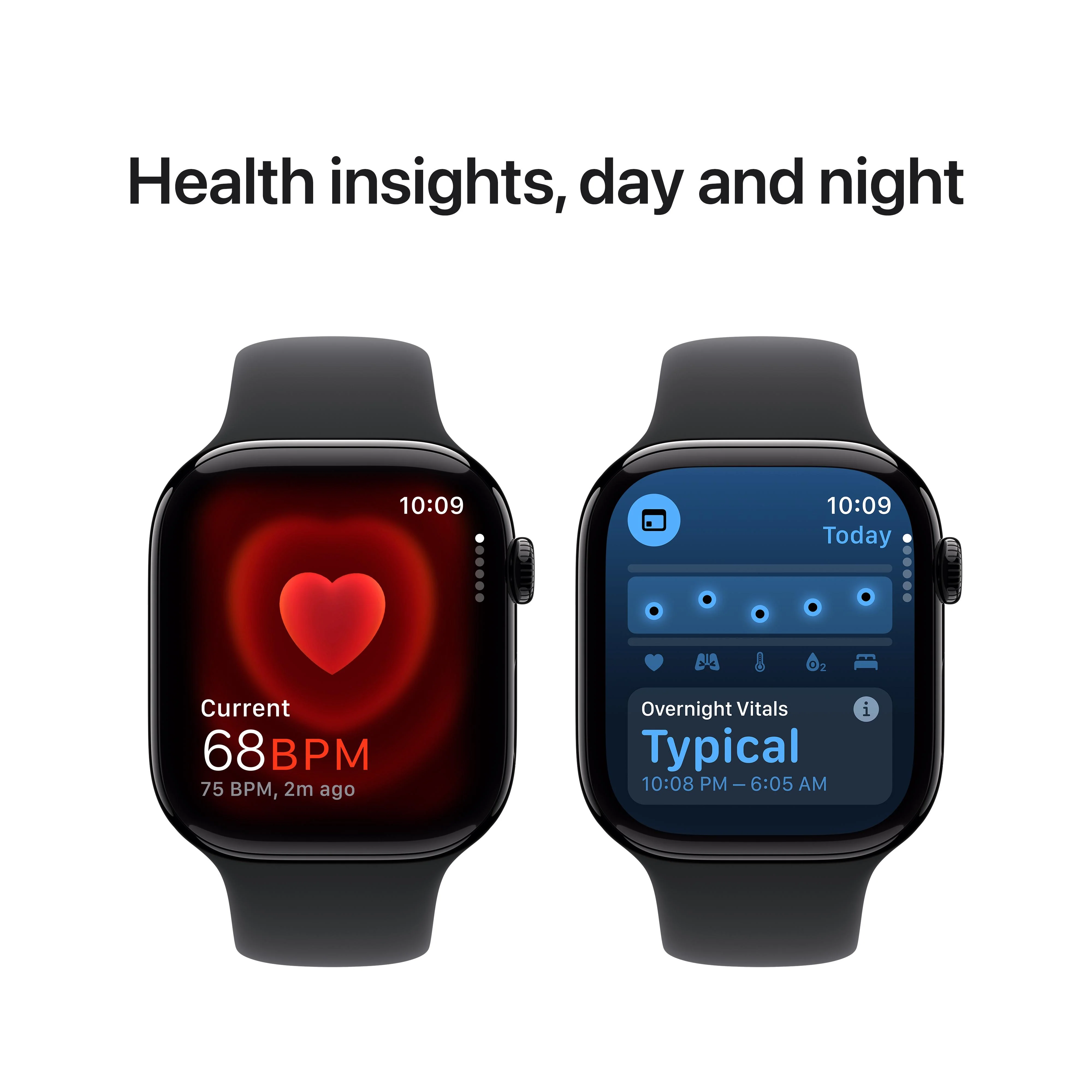 Apple Watch Series 10 GPS + Cellular 46mm Jet Black Aluminium Case with Black Sport Band - M/L - Image 4
