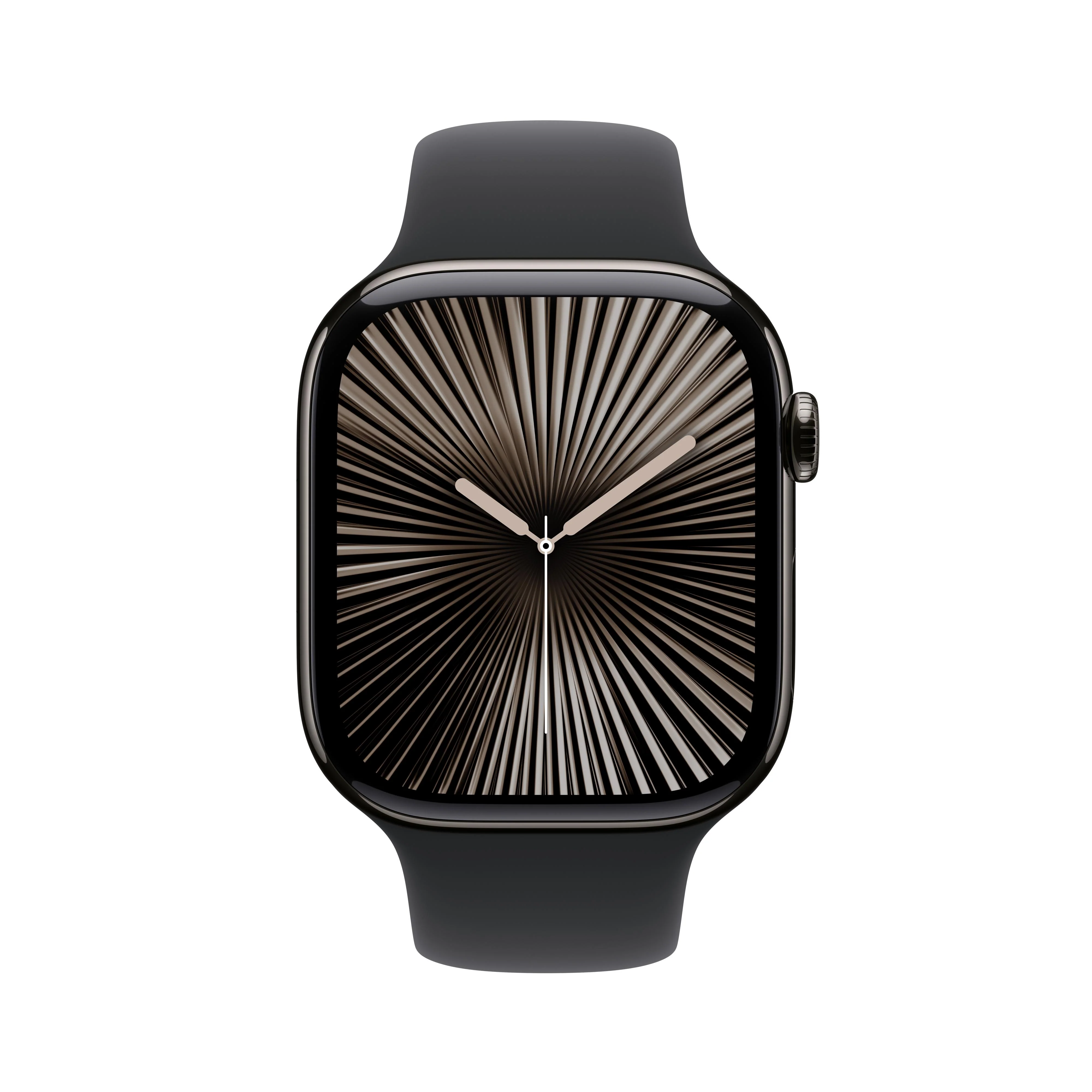 Apple Watch Series 10 GPS + Cellular 46mm Slate Titanium Case with Black Sport Band - M/L - Image 2