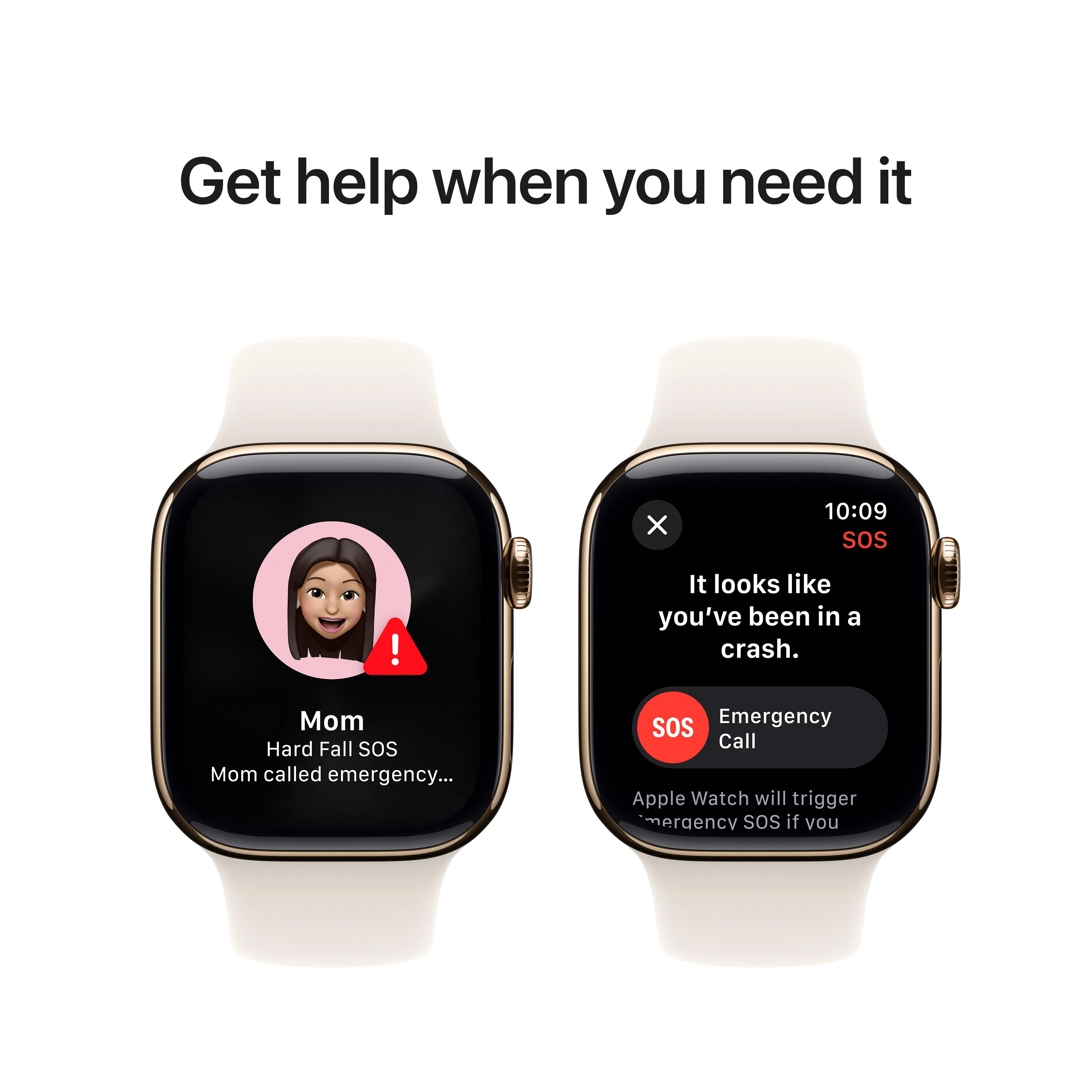 Apple Watch Series 10 GPS + Cellular 42mm Gold Titanium Case with Starlight Sport Band - M/L - Image 6