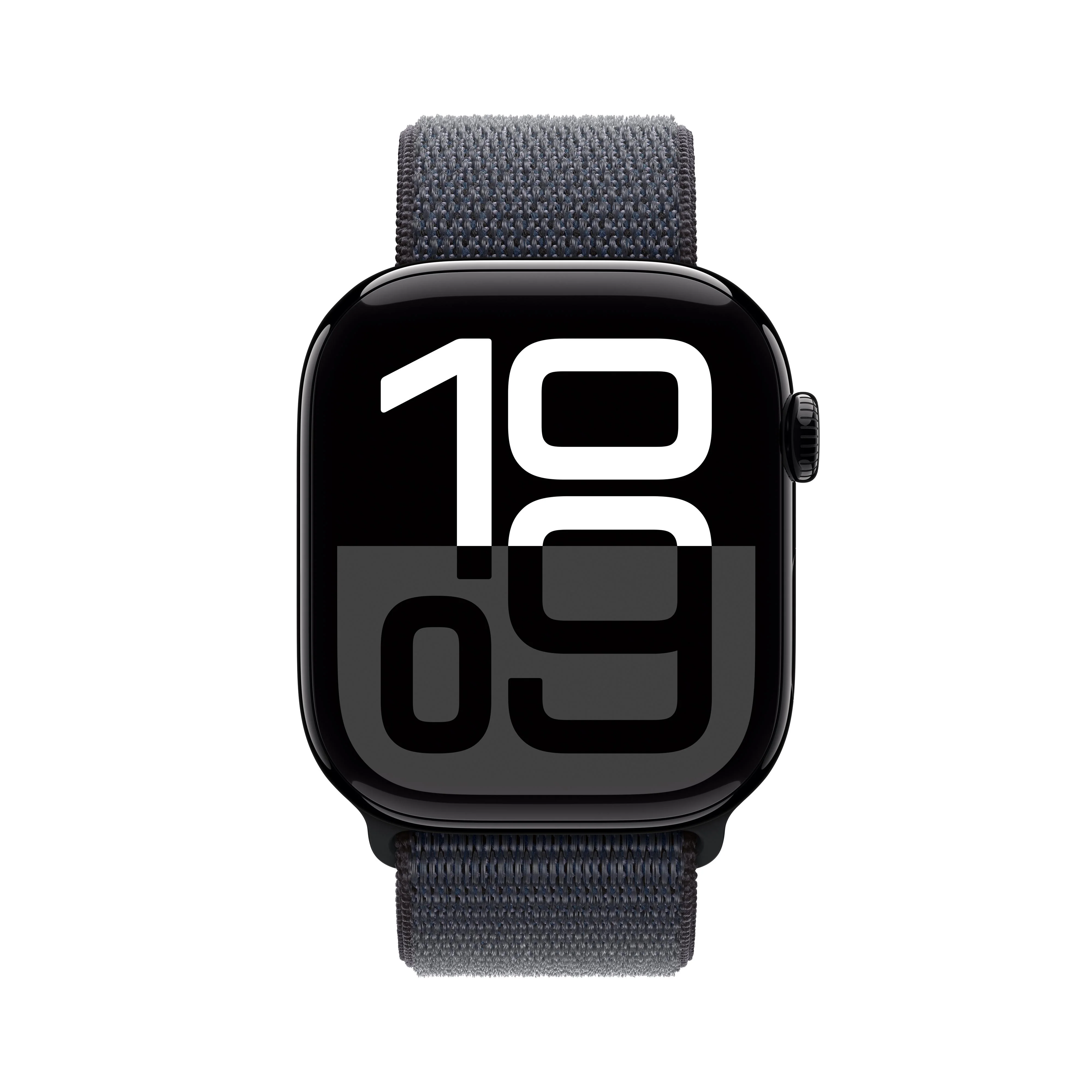Apple Watch Series 10 GPS + Cellular 46mm Jet Black Aluminium Case with Ink Sport Loop - Image 2