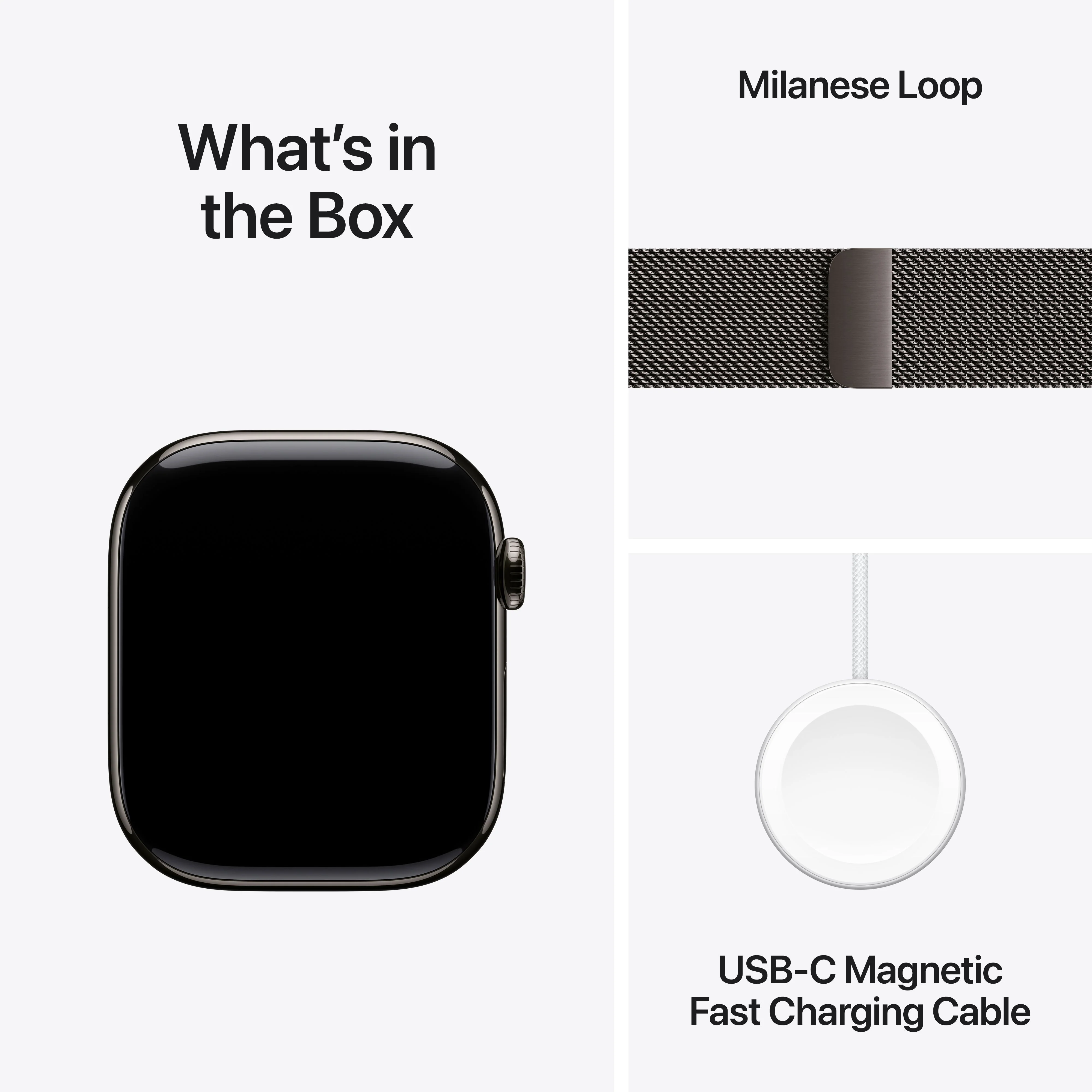 Apple Watch Series 11 GPS + Cellular 46mm Slate Titanium Case with Slate Milanese Loop - S/M - Image 9