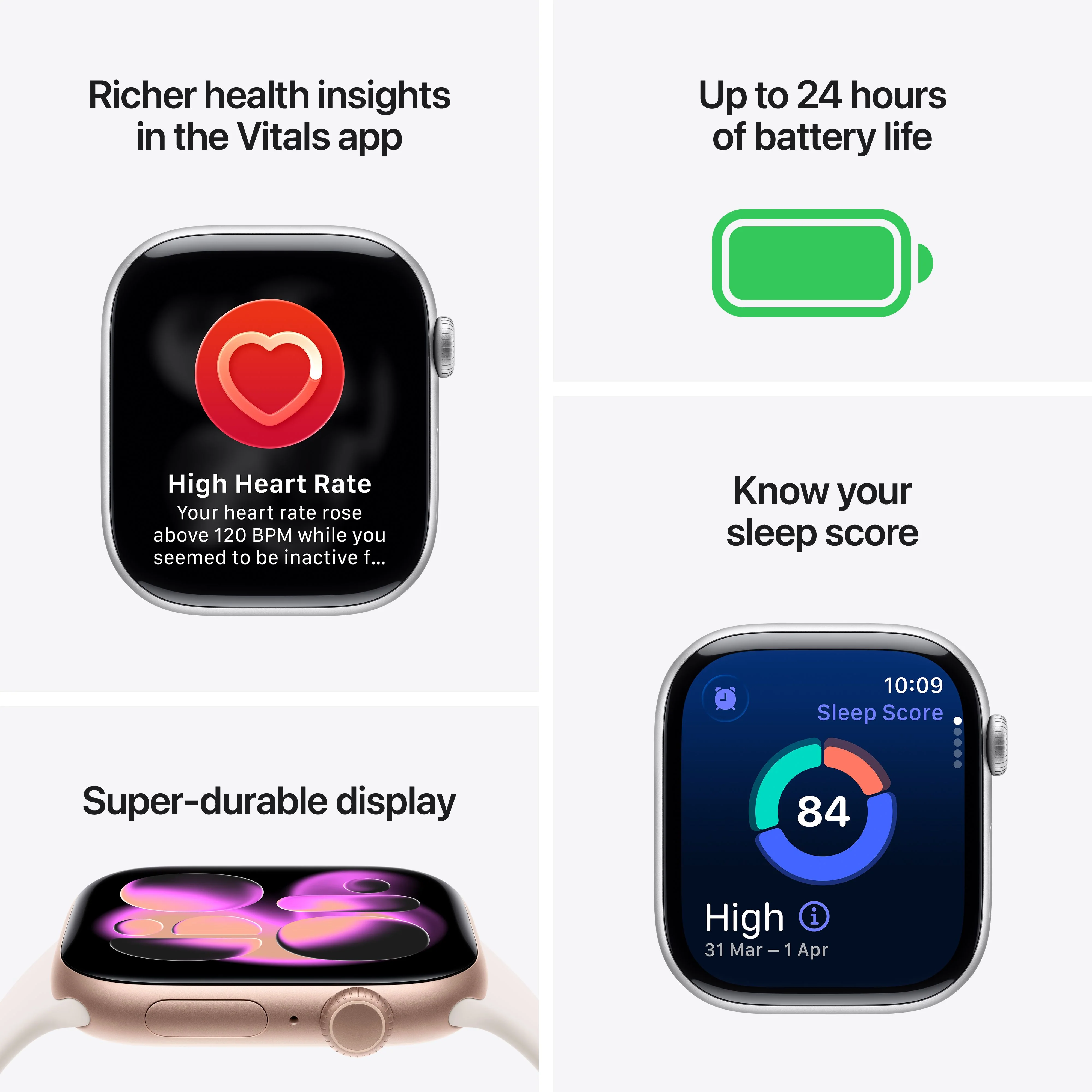 Apple Watch Series 11 GPS 42mm Jet Black Aluminium Case with Black Sport Band - M/L - Image 3
