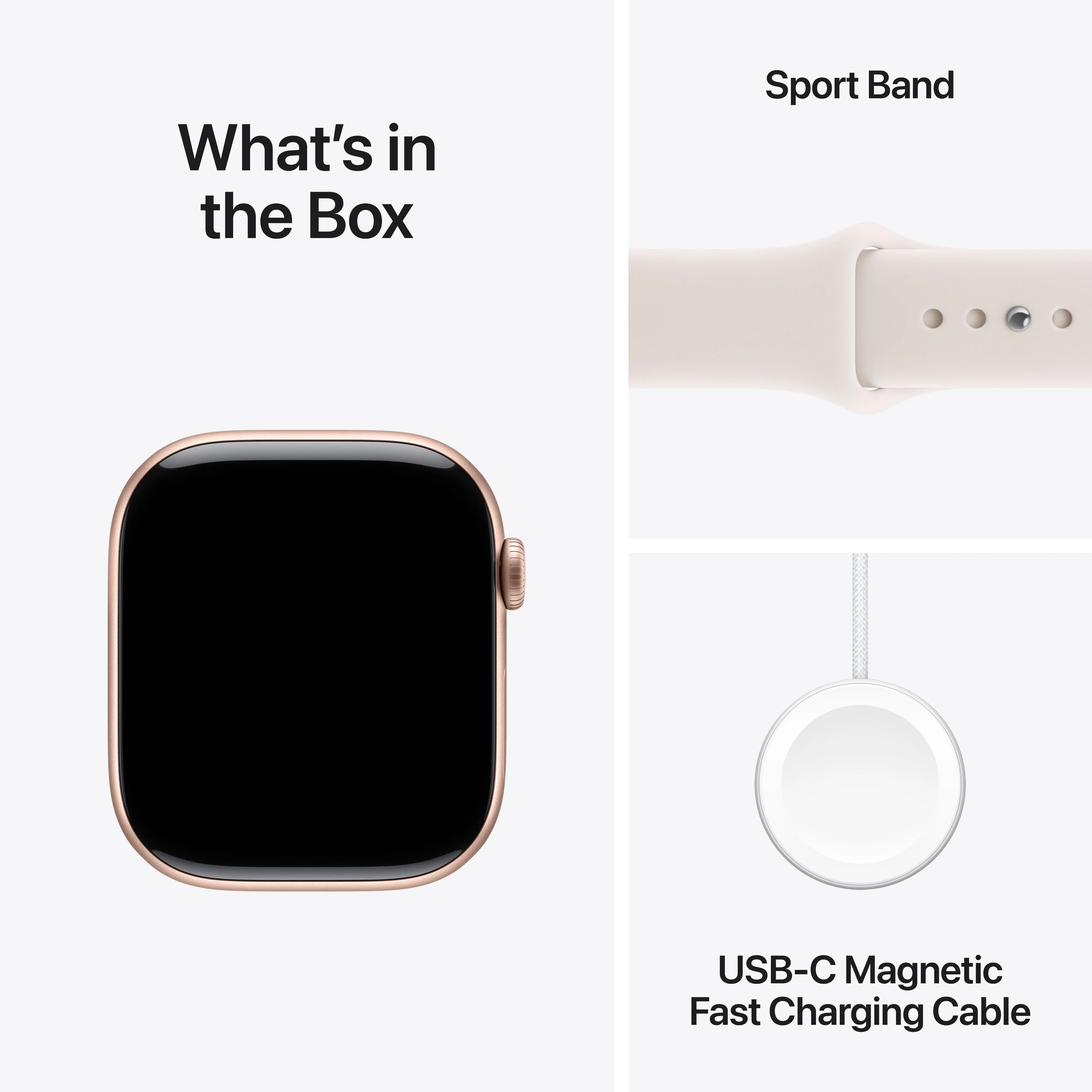 Apple Watch Series 11 GPS 46mm Rose Gold Aluminium Case with Light Blush Sport Band - S/M - Image 9
