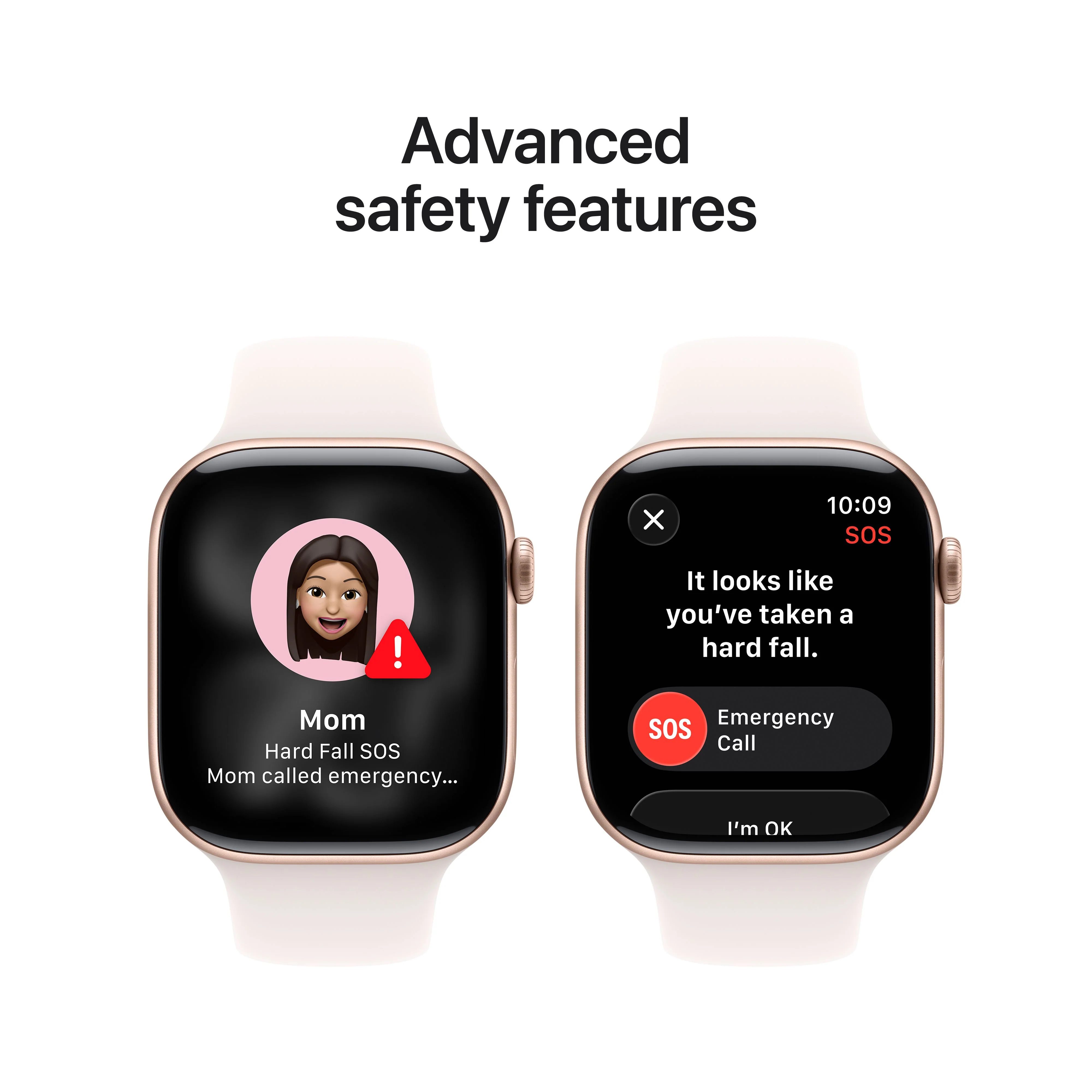 Apple Watch Series 11 GPS 46mm Rose Gold Aluminium Case with Light Blush Sport Band - M/L - Image 6