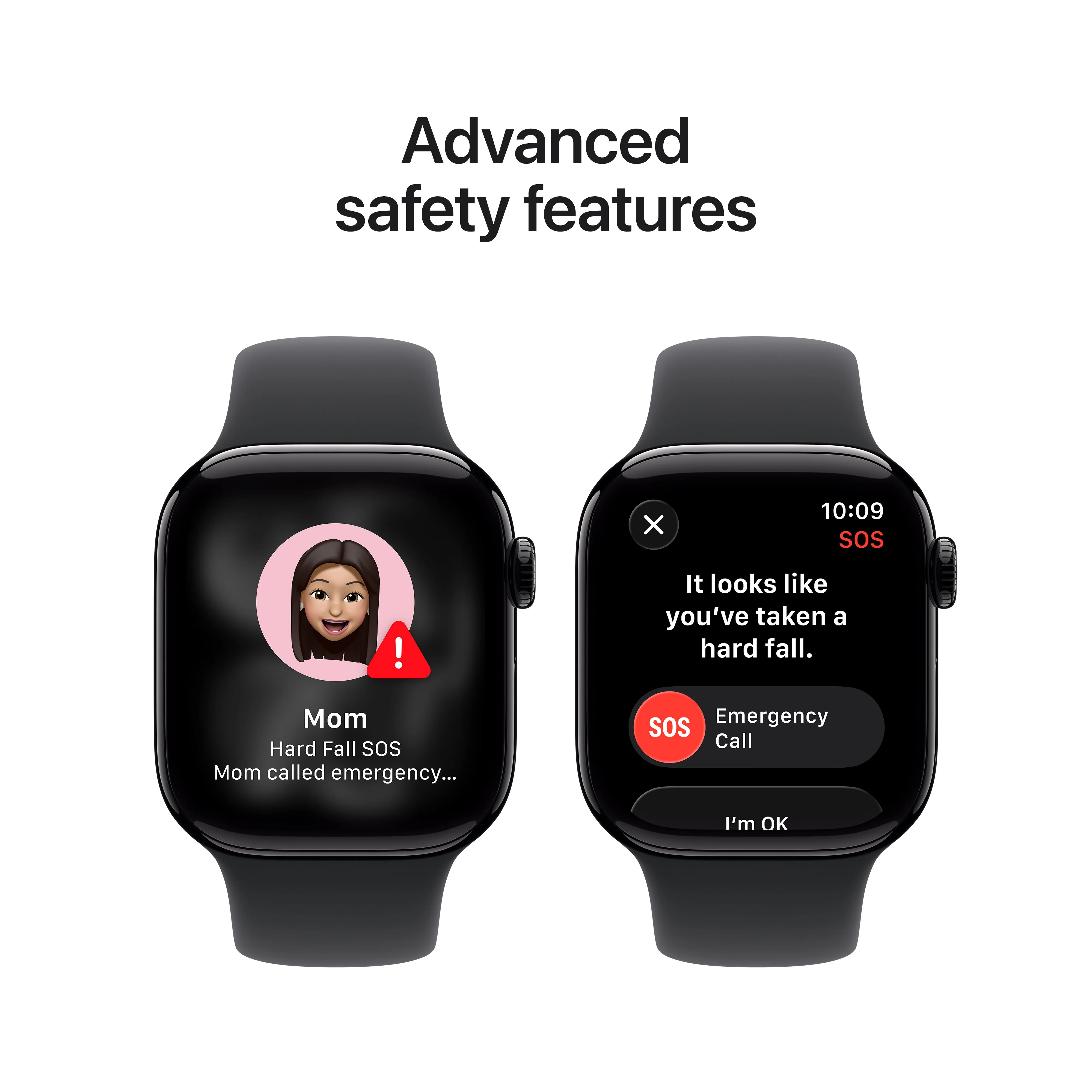 Apple Watch Series 11 GPS + Cellular 42mm Jet Black Aluminium Case with Black Sport Band - M/L - Image 6