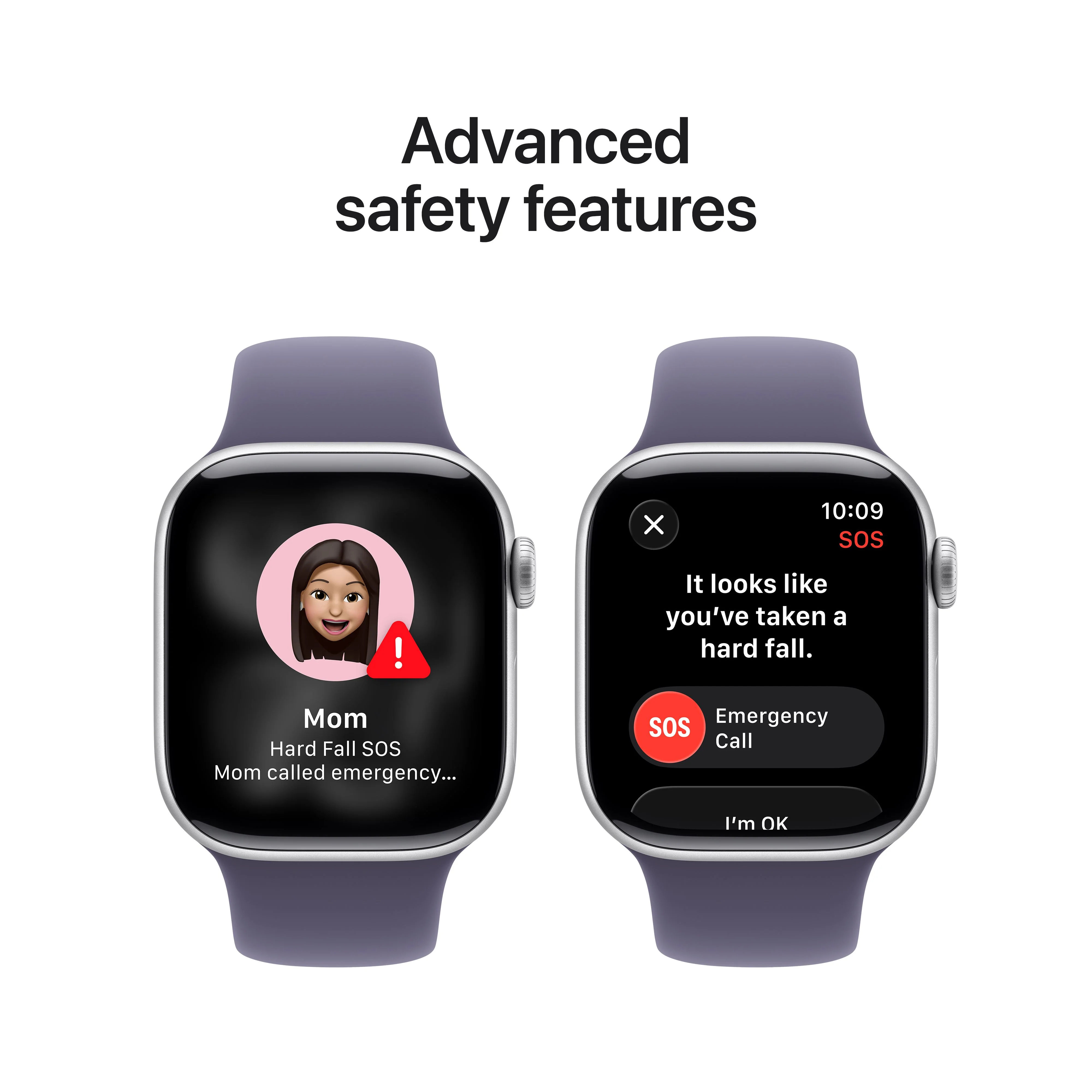 Apple Watch Series 11 GPS + Cellular 42mm Silver Aluminium Case with Purple Fog Sport Band - S/M - Image 6