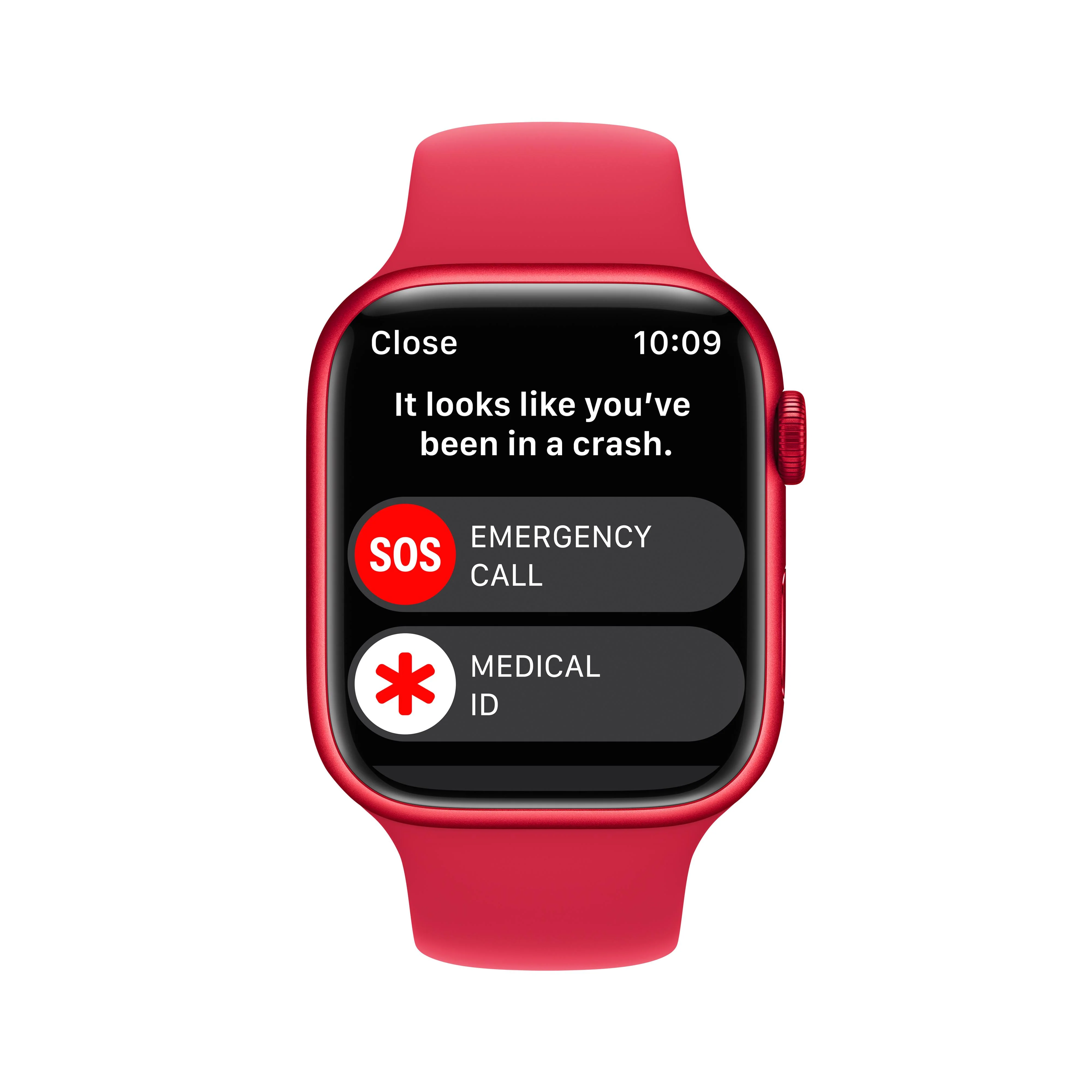 Apple Watch Series 8 GPS + Cellular 45mm (PRODUCT)RED Aluminium Case with (PRODUCT)RED Sport Band - Regular - Image 6