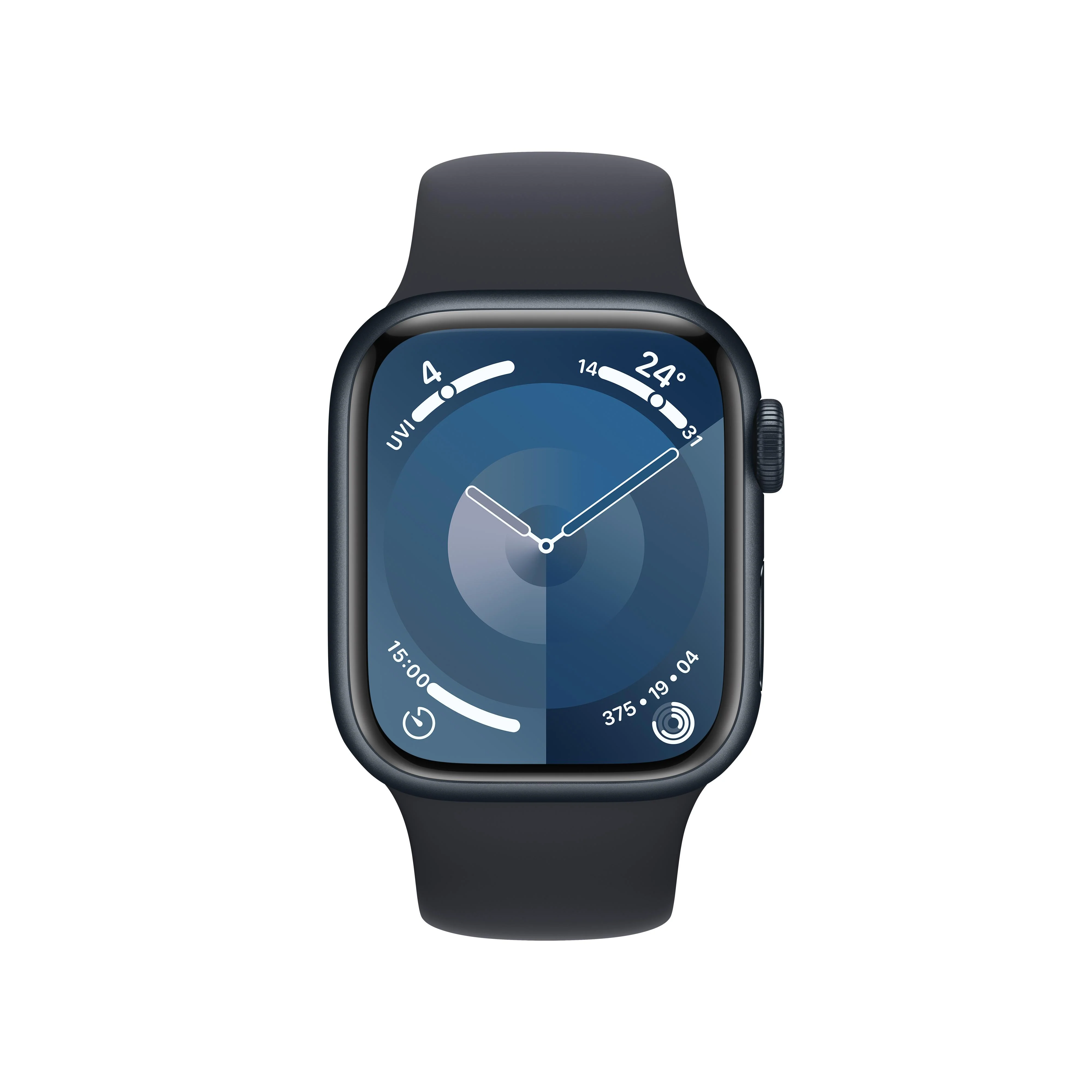 Apple Watch Series 9 GPS + Cellular 41mm Midnight Aluminium Case with Midnight Sport Band - M/L - Image 2
