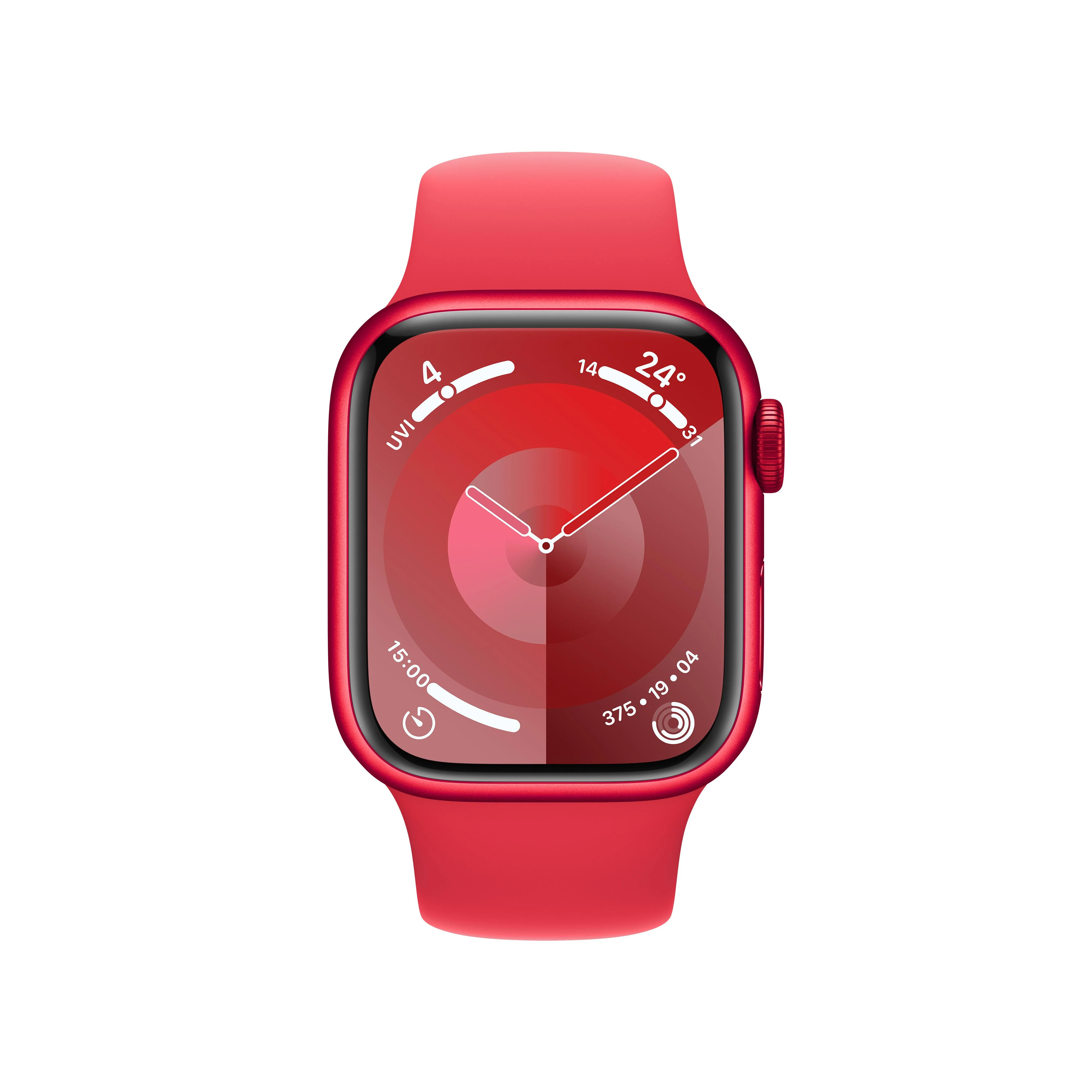 Apple Watch Series 9 GPS + Cellular 41mm (PRODUCT)RED Aluminium Case with (PRODUCT)RED Sport Band - M/L - Image 2
