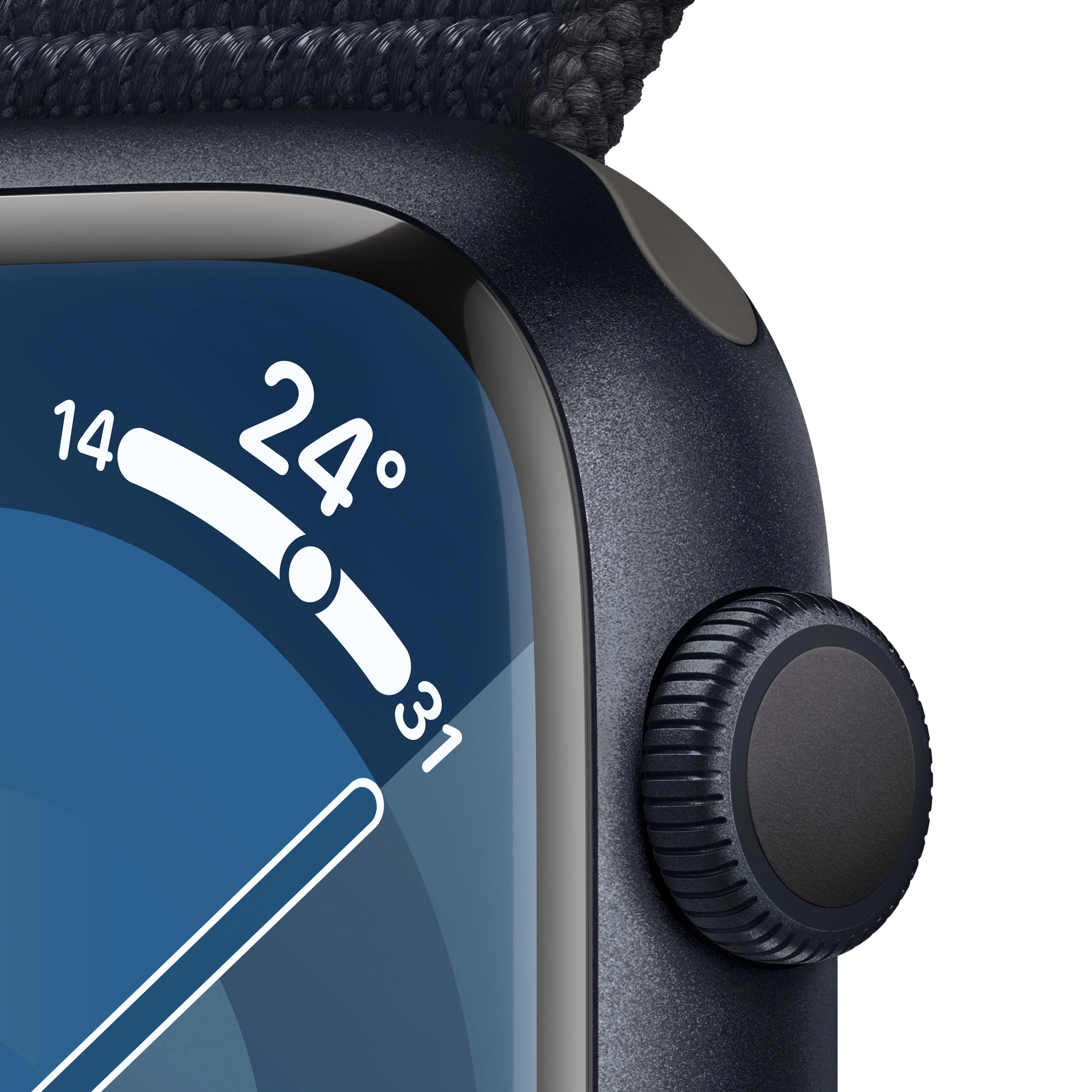 Apple Watch Series 9 GPS 45mm Midnight Aluminium Case with Midnight Sport Loop - Image 3