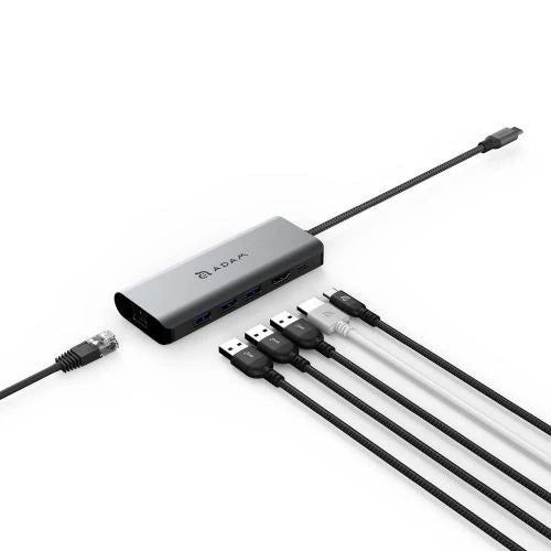 Casa Hub A01s - USB-C 4K 6-in-1 Hub Grey - Image 2