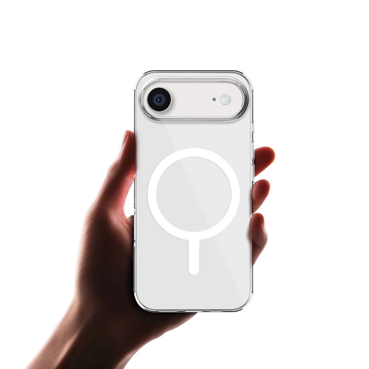 Gripp CLEAR MAGSAFE Case for Apple iPhone Air (6.5") with White Ring - Clear - Image 6