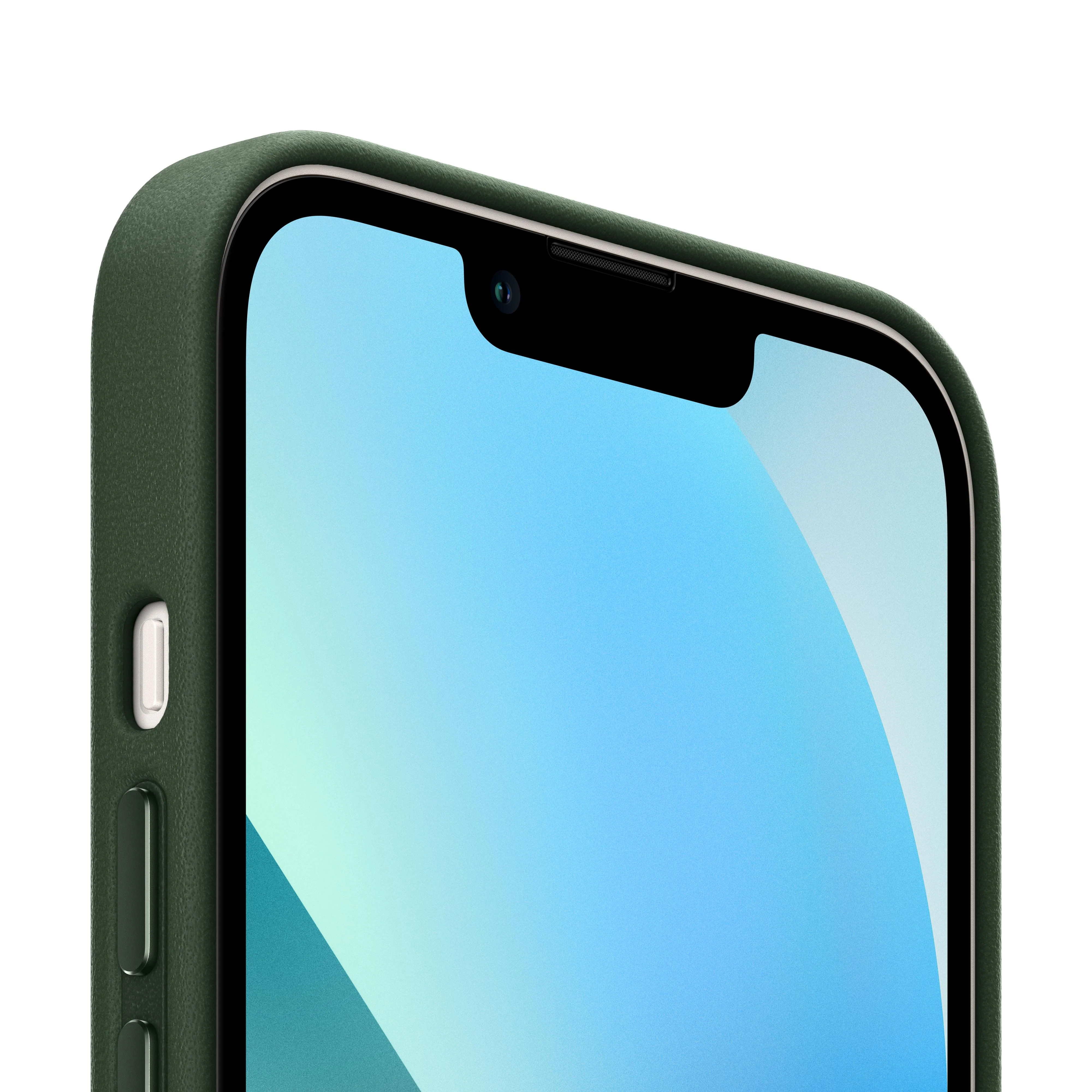iPhone 13 Leather Case with MagSafe - Sequoia Green - Image 2