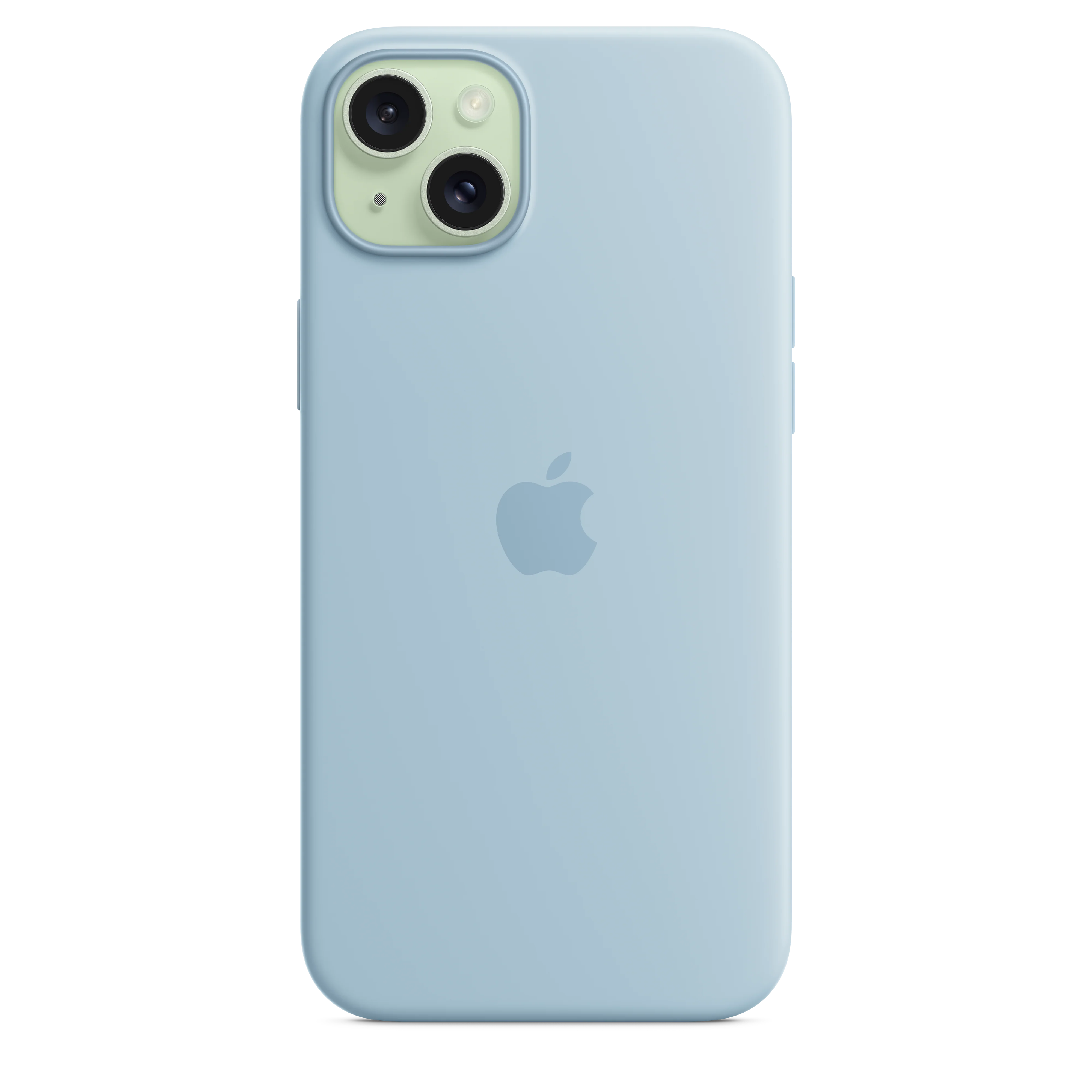 iPhone 15 Plus Silicone Case with MagSafe - Light Blue - Image 3