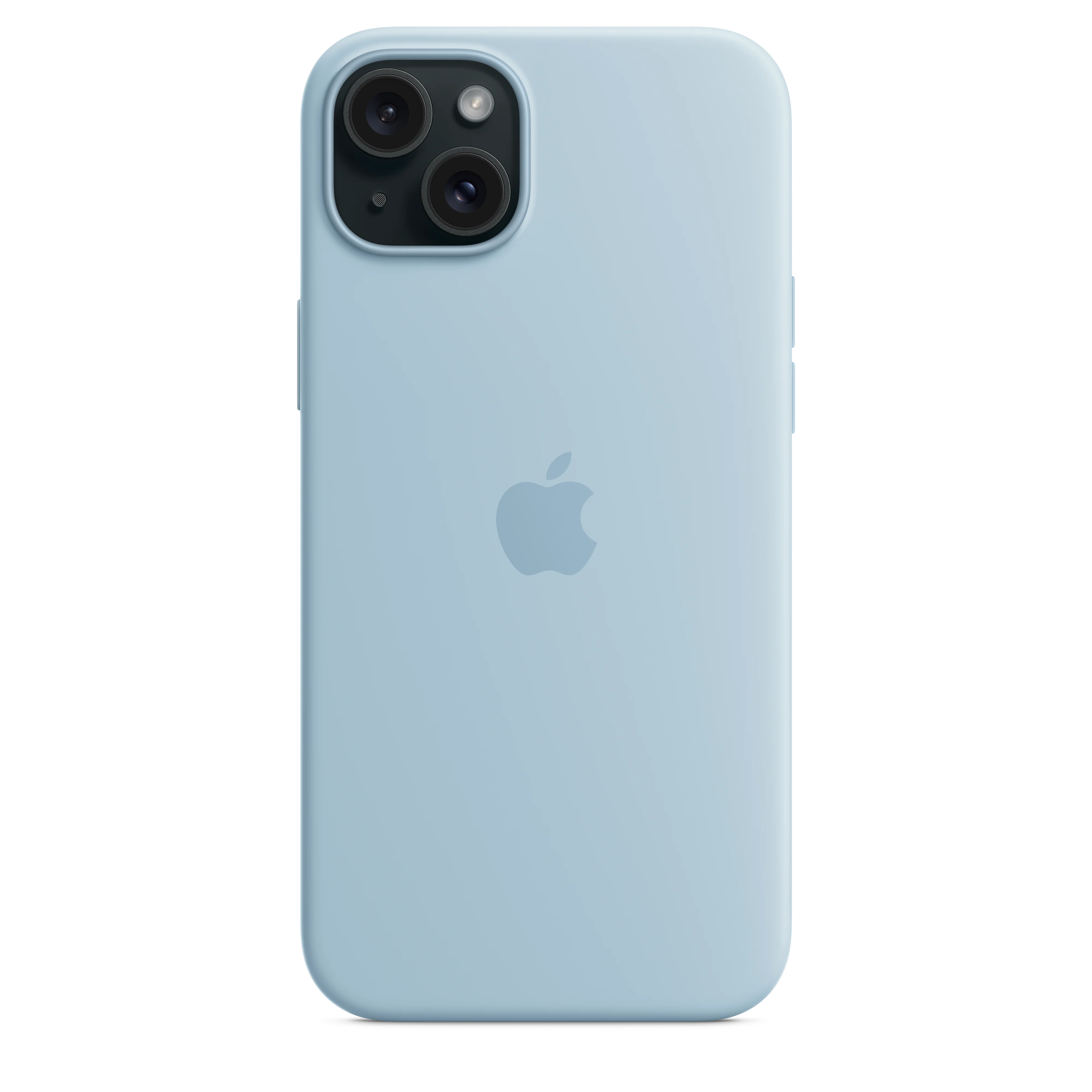 iPhone 15 Plus Silicone Case with MagSafe - Light Blue - Image 4