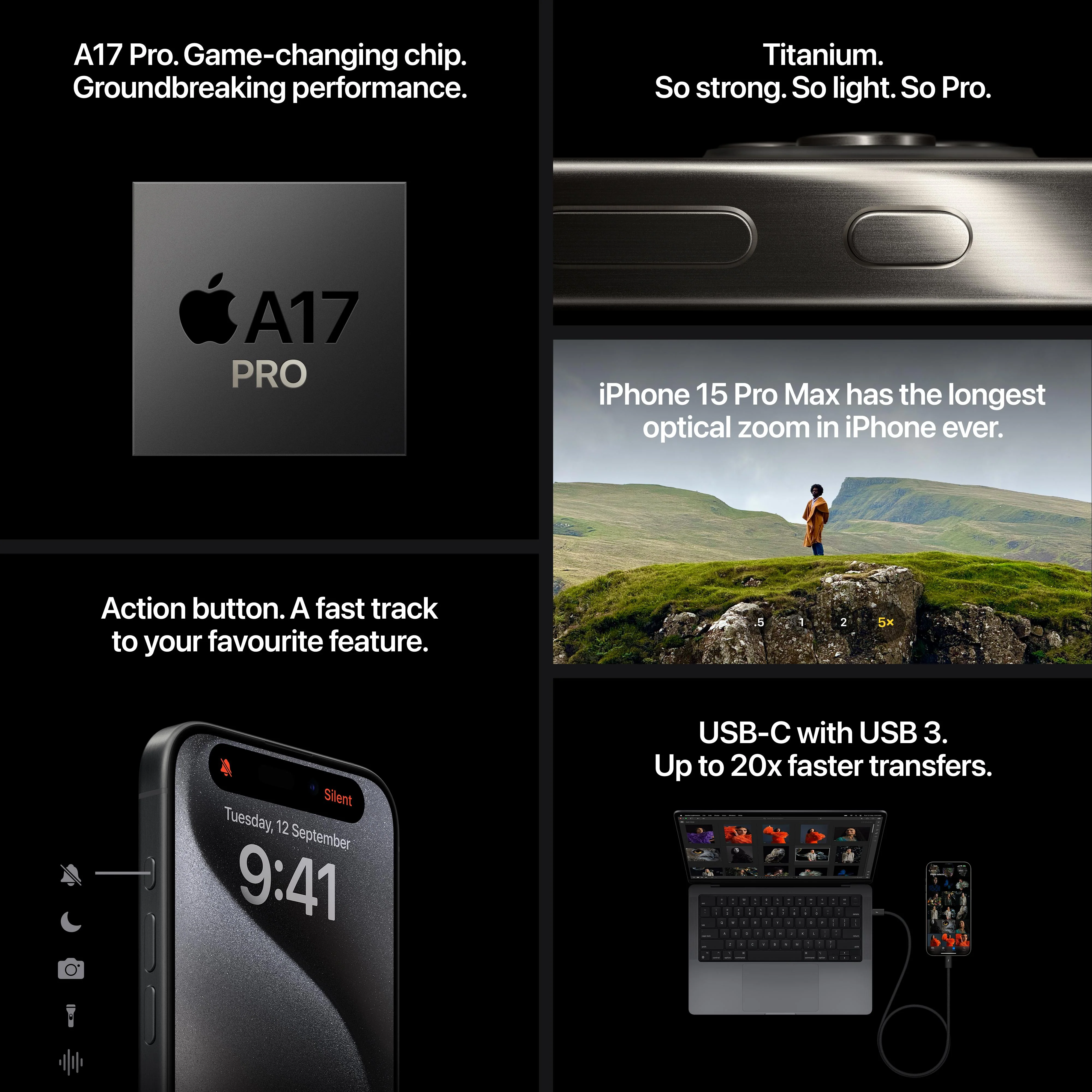 iPhone 15 Pro 128GB White Titanium - Image 8
