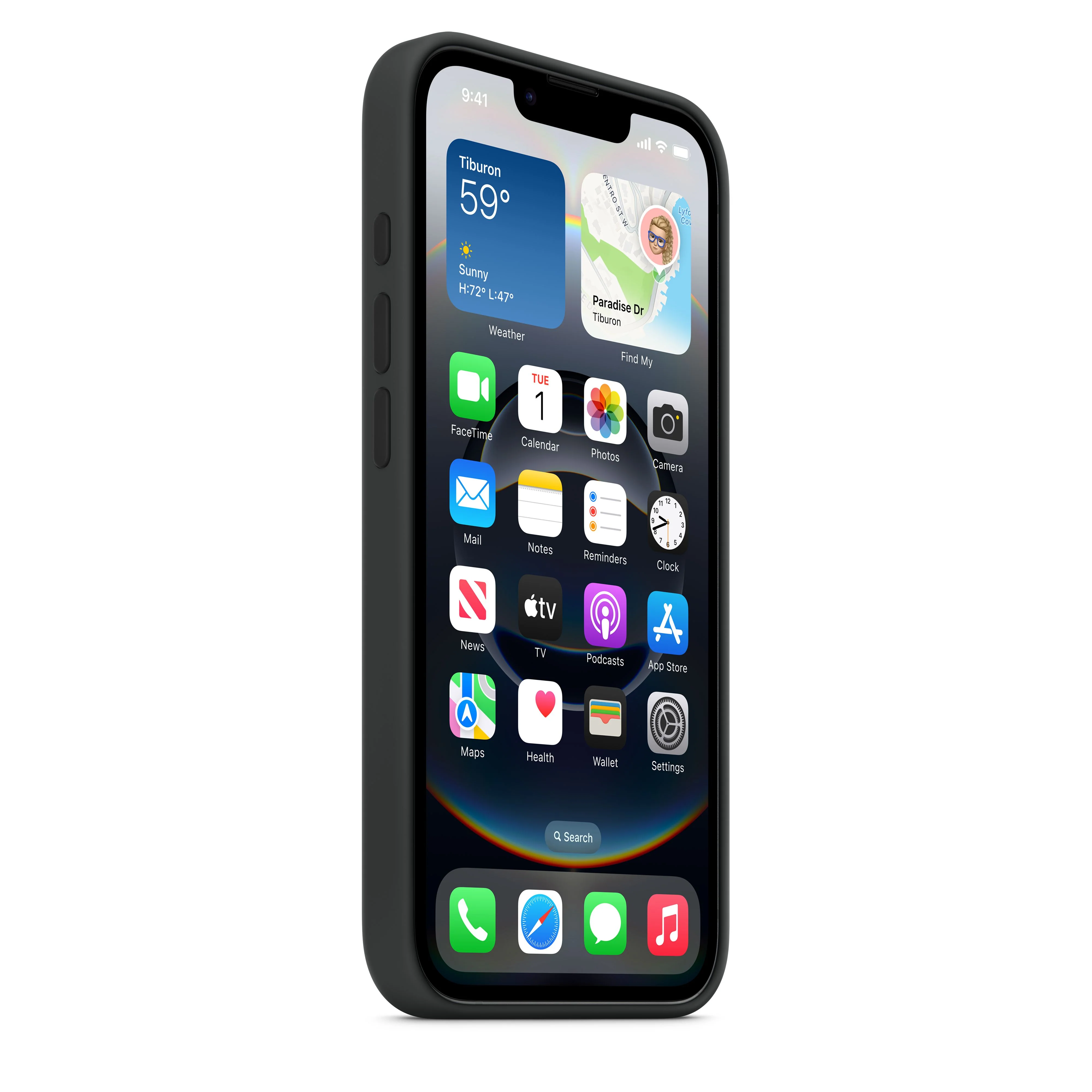 iPhone 16e Silicone Case  Black - Image 3