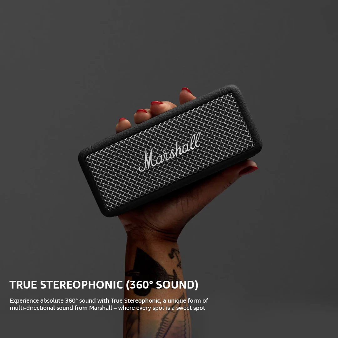 MARSHALL EMBERTON II portable BT speaker Black & Brass - Image 4