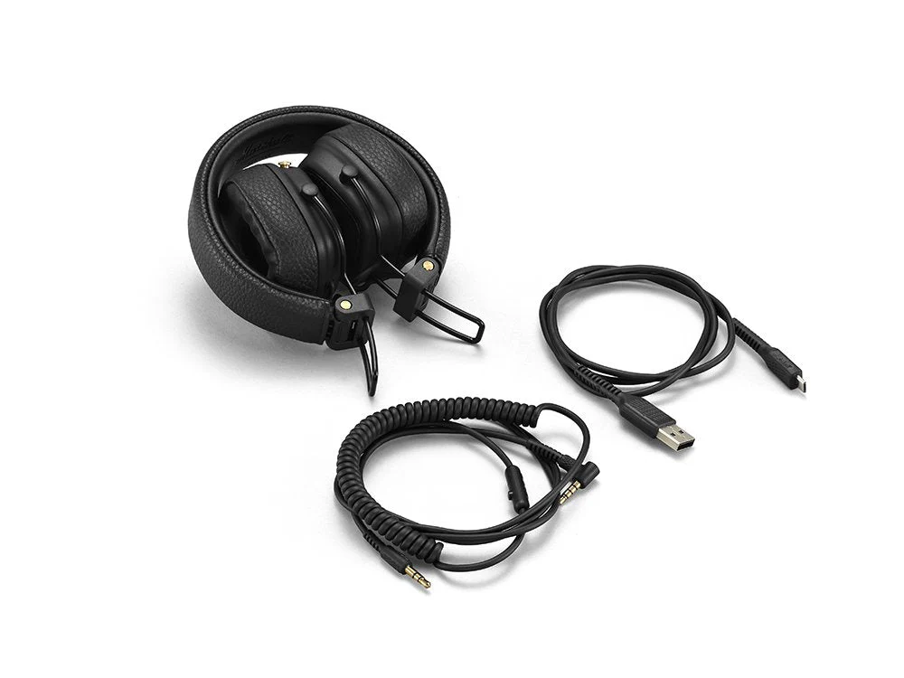 Marshall Major III Wireless Bluetooth On-Ear Headphone with Mic - Black - Image 7