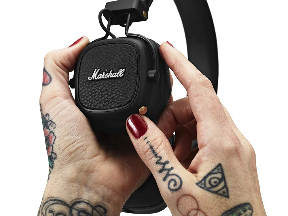 Marshall Major III Wireless Bluetooth On-Ear Headphone with Mic - Black - Image 8