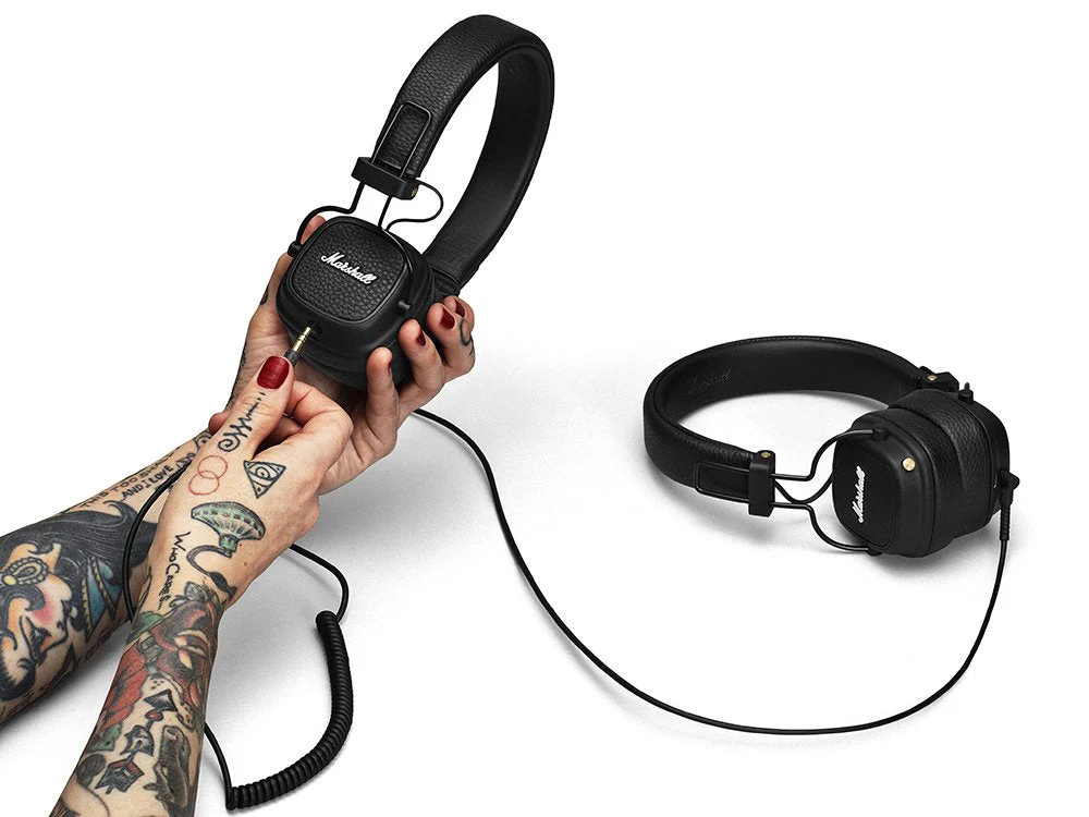 Marshall Major III Wireless Bluetooth On-Ear Headphone with Mic - Black - Image 9