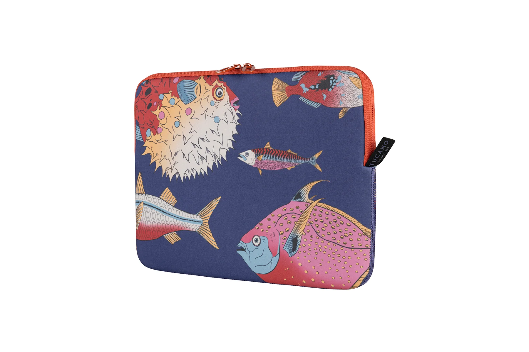 Tucano Schizzo Fishes Design Sleeve 13'/14" - Blue - Image 2