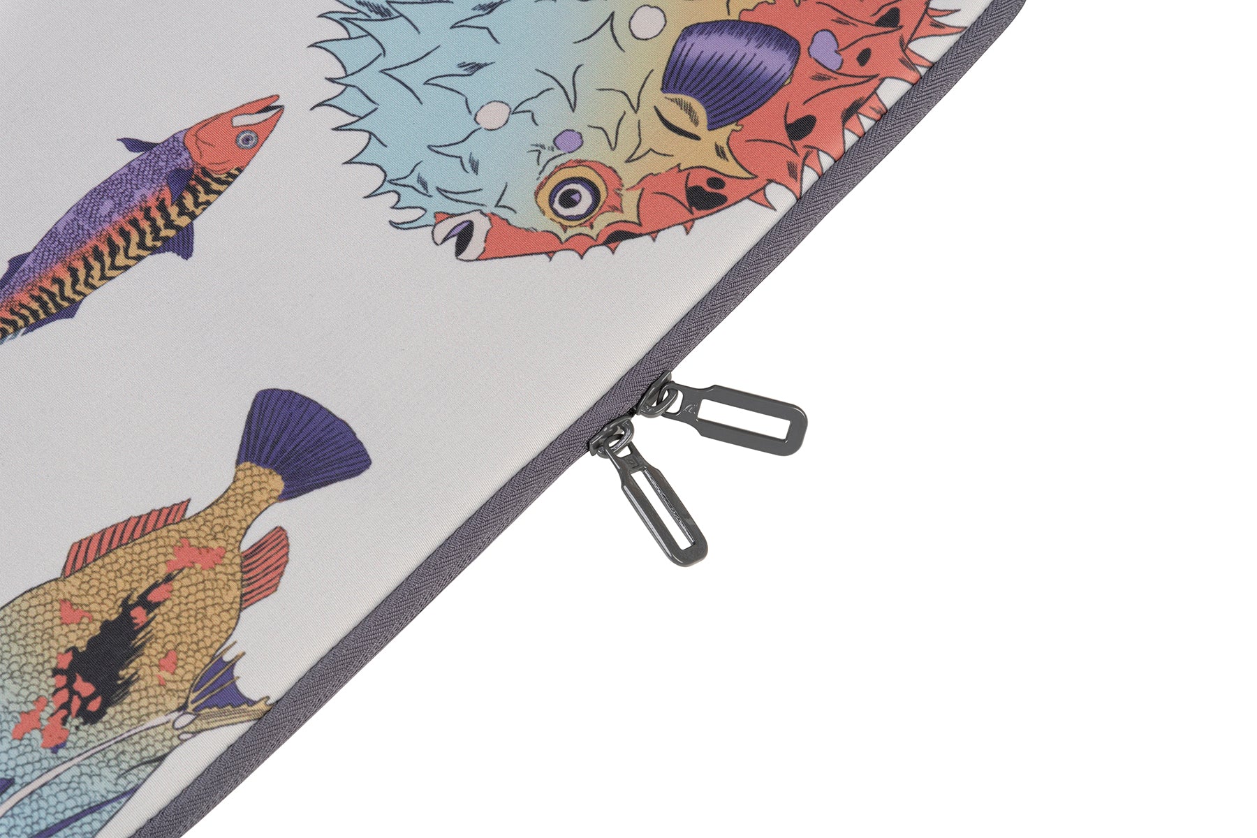 Tucano Schizzo Fishes Design Sleeve 13'/14" -White - Image 2