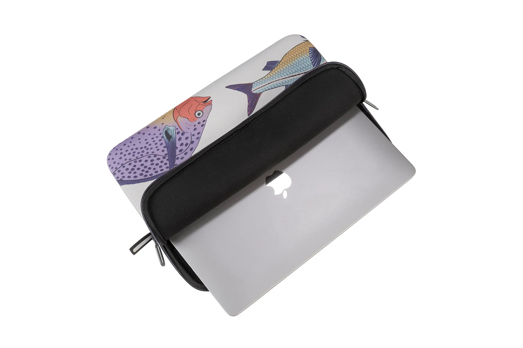Tucano Schizzo Fishes Design Sleeve 13'/14" -White - Image 3